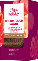  Wella Color Touch Fresh-Up-Kit 7/1 Medium Ash Blonde 130 ml 