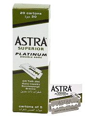  Astra Superior Platinum Double Edge Rasierklingen 