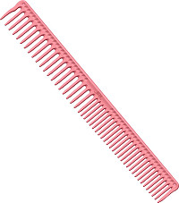 JRL J306 Long Round Tooth Comb 9" Pink
