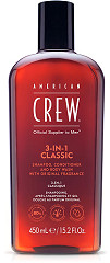 American Crew 3 in 1 Shampoo, Conditioner & Bodywash 450 ml