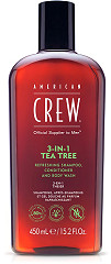  American Crew 3-in-1 Tea Tree Shampoo, Conditioner & Bodywash 450&nbsp;ml 