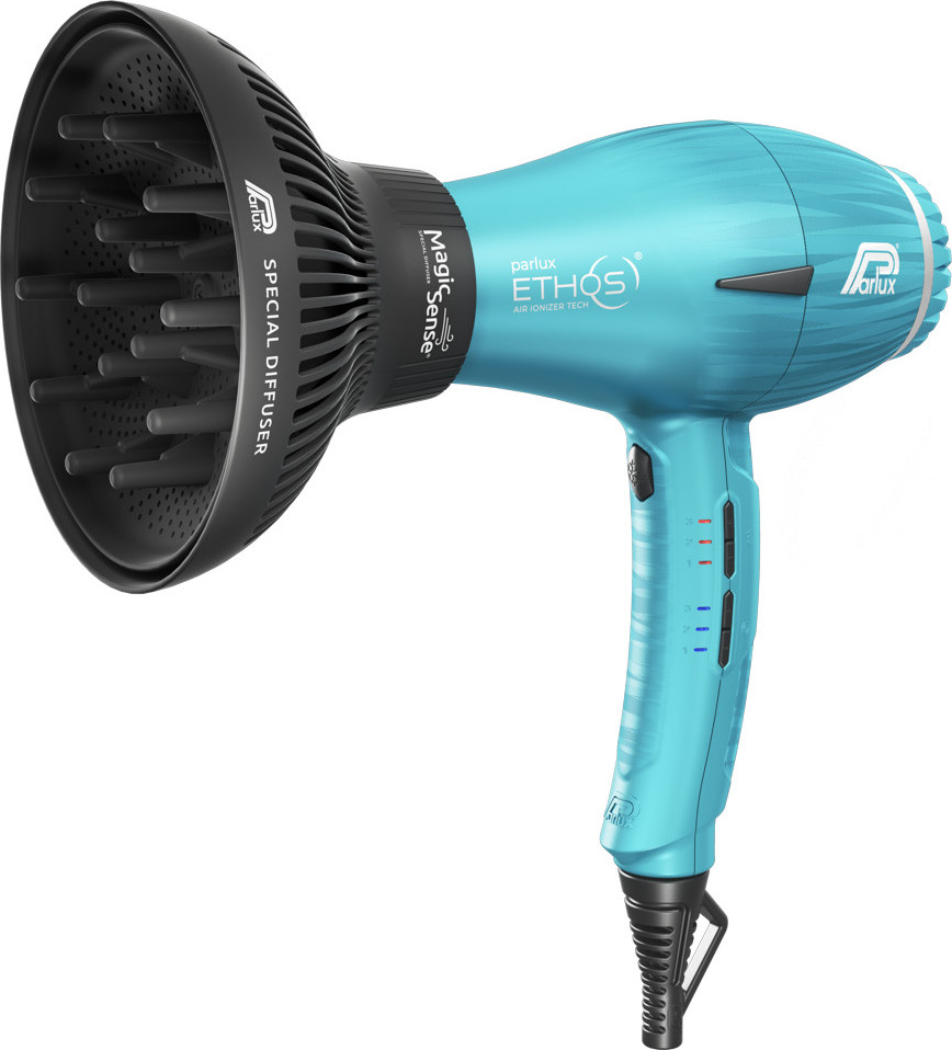  Parlux Ethos Blau mit Softstyler "Magic Sense" 