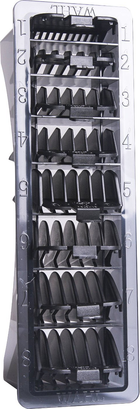  Wahl Professional Nylon Aufsteckkamm-Set - 8 St. schwarz 