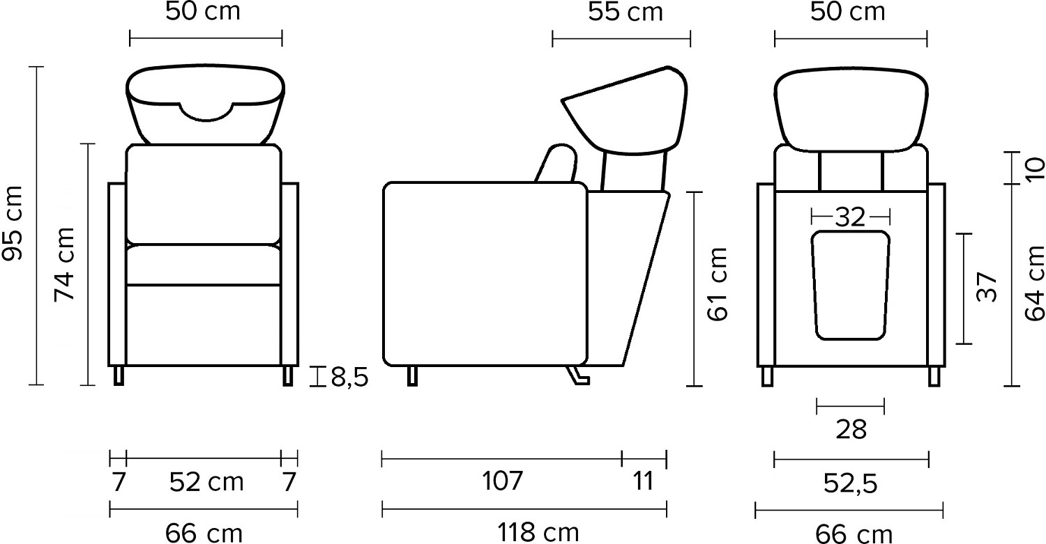  Hairway R&uuml;ckw&auml;rtswaschbecken "Kubus" Sitz schwarz, Becken wei&szlig; 