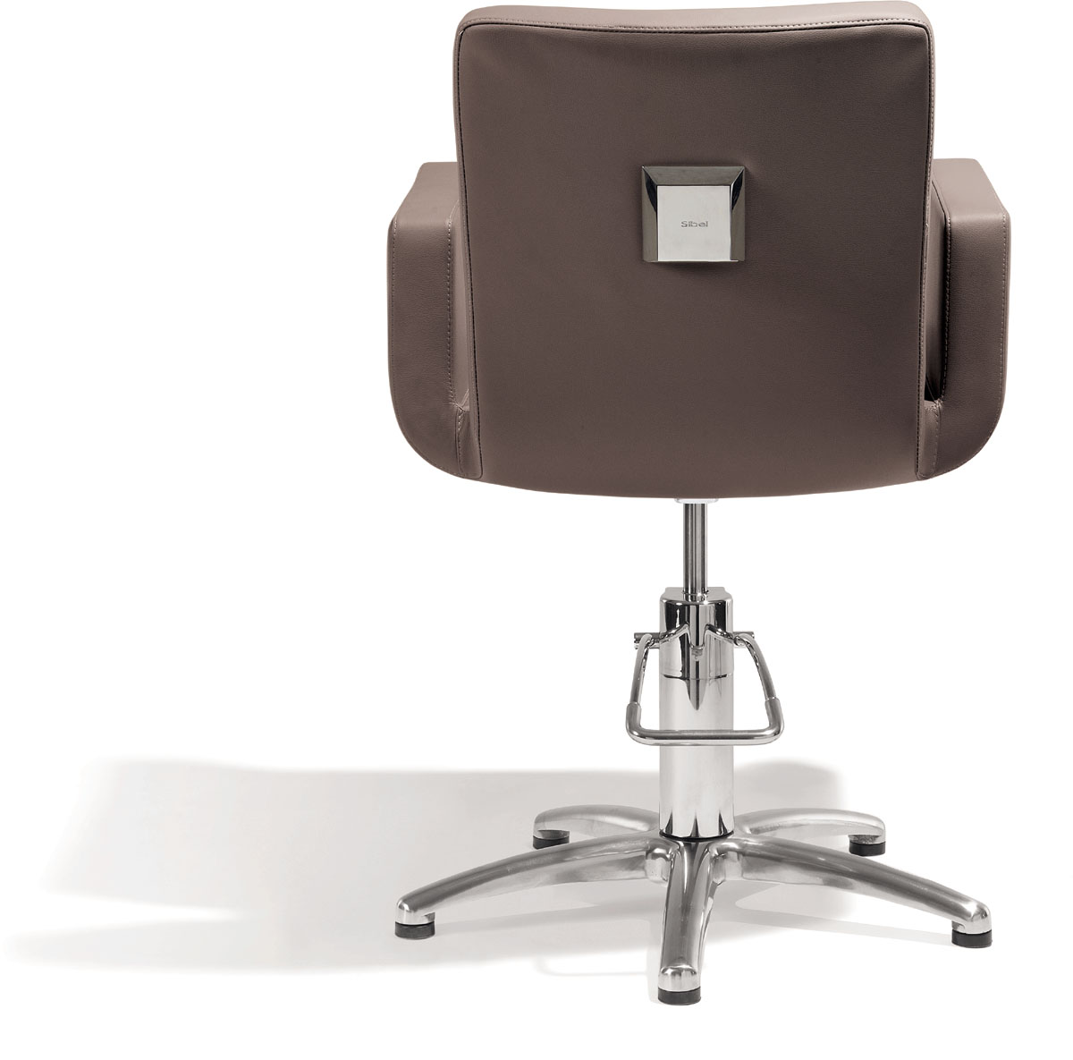  Sibel Attractio Friseurstuhl Braun mit 5-Stern-Basis 