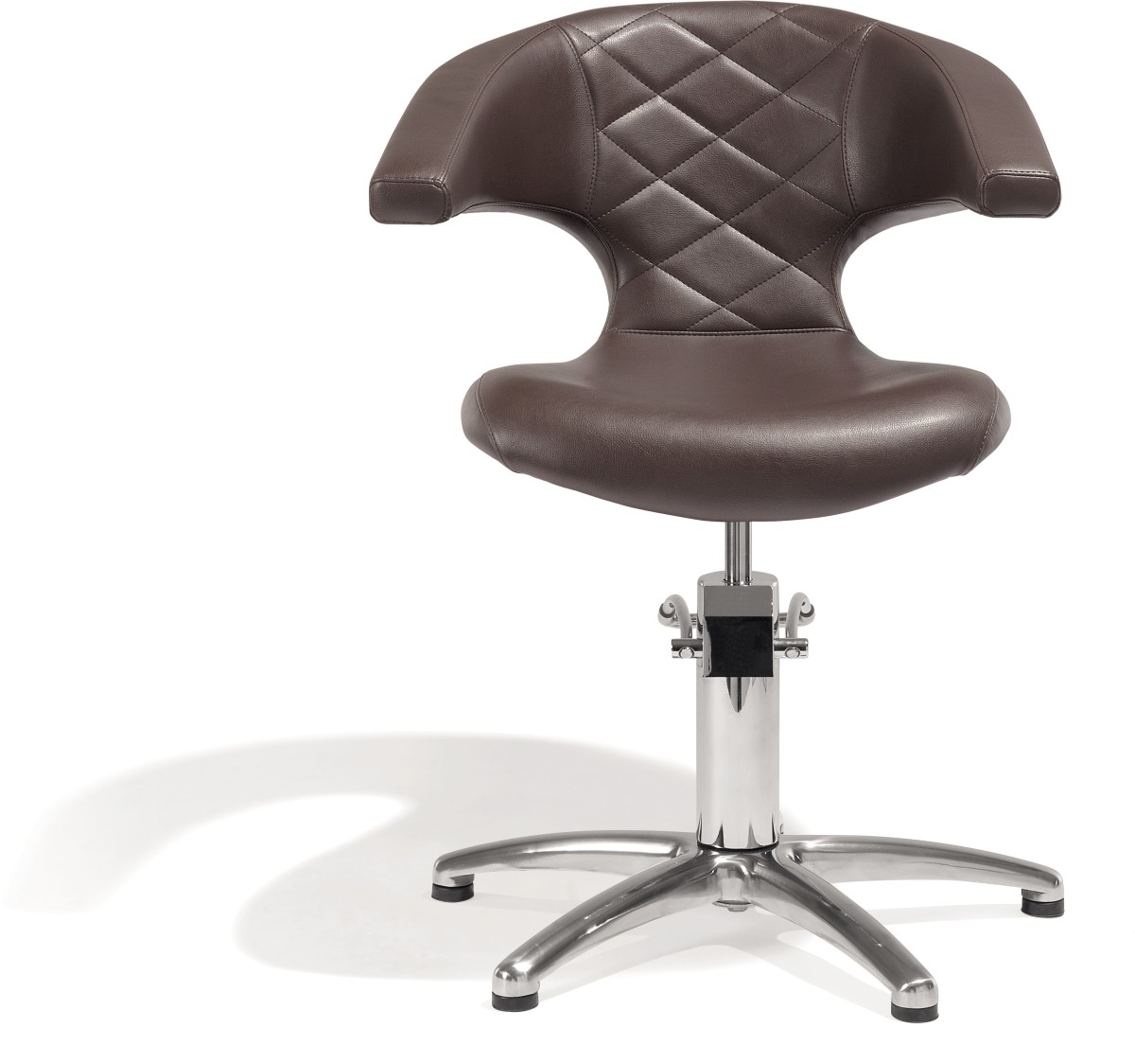  Sibel Sensualis Friseurstuhl Braun mit 5-Stern-Basis 