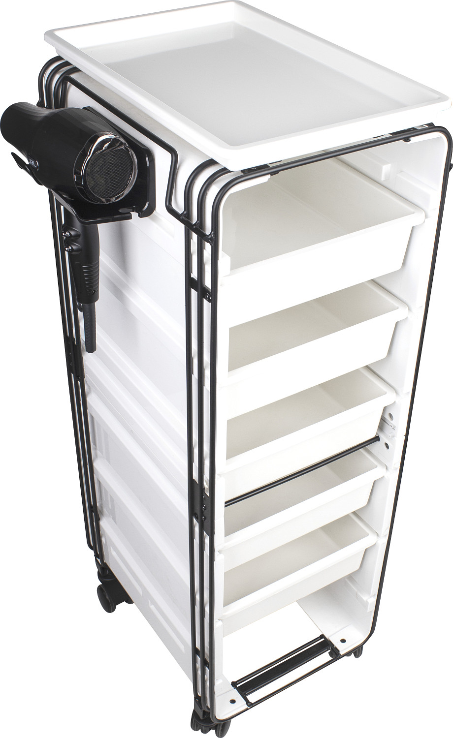  JRL Stapelboy Profi Trolley Schwarz Wei&szlig; 