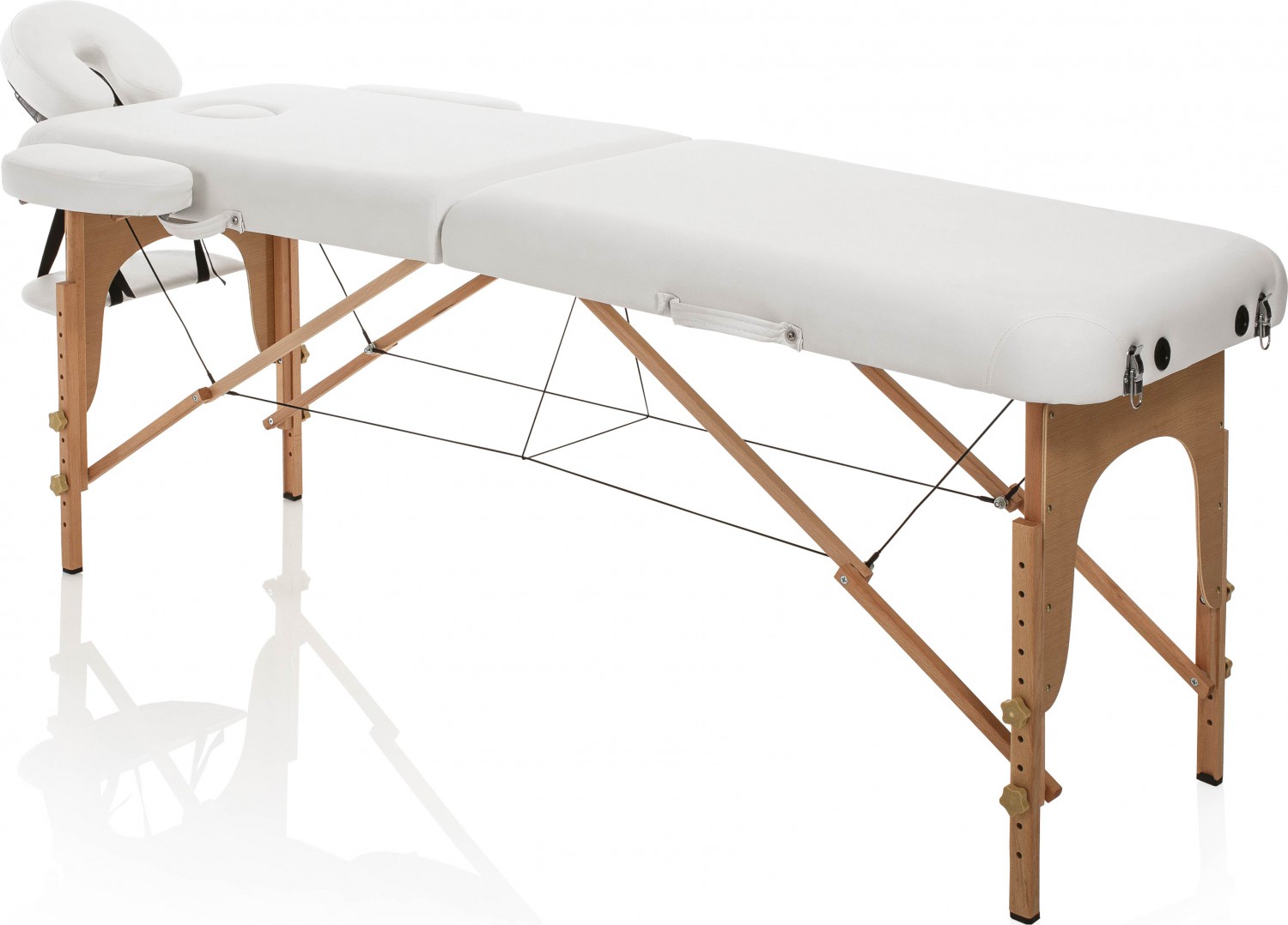  XanitaliaPro Master Wood Tragbare Massageliege Weiß 