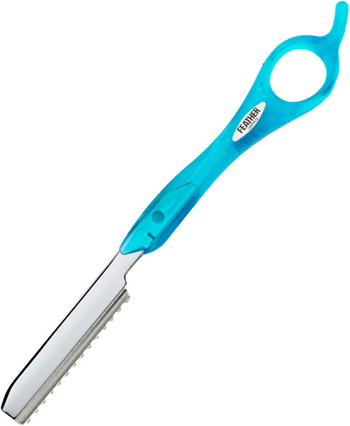  Feather Razor aqua blue 