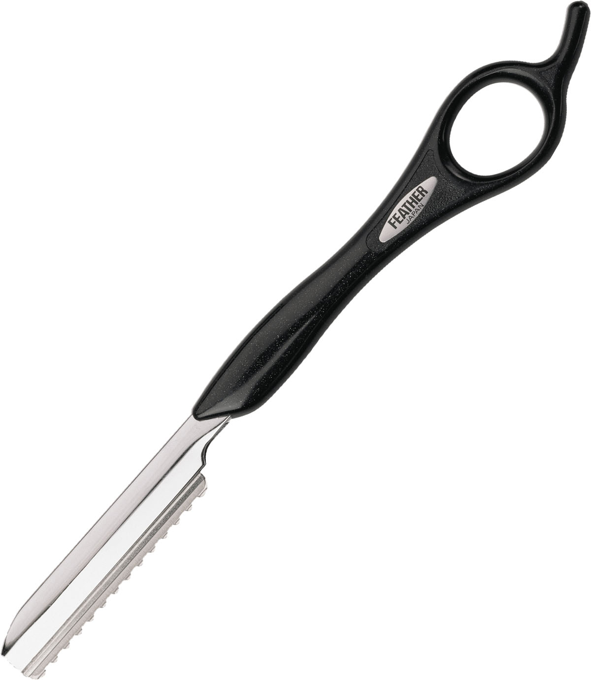  Feather Styling Rasiermesser & - Klingen Short version, Schwarz 