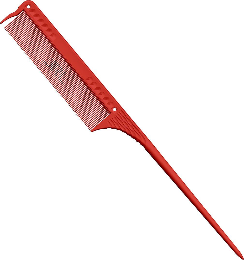  JRL Feinzahn-Stielkamm 8,5" Rot 