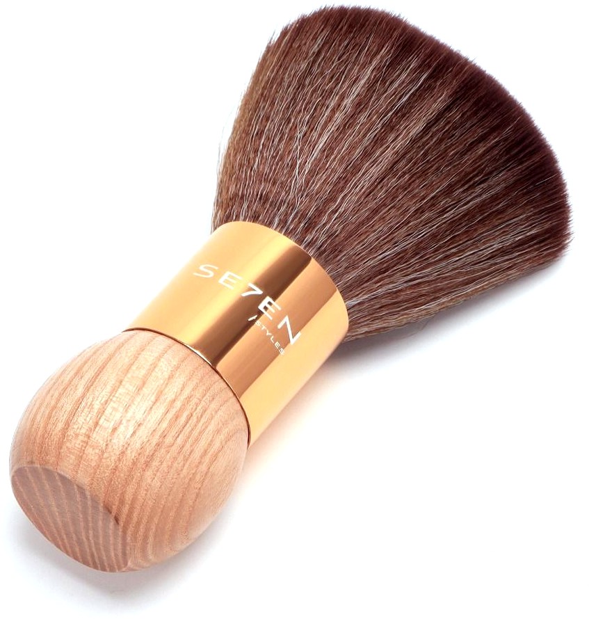  Se7en Styles Goldfarbene Halsb&uuml;rste aus Holz 