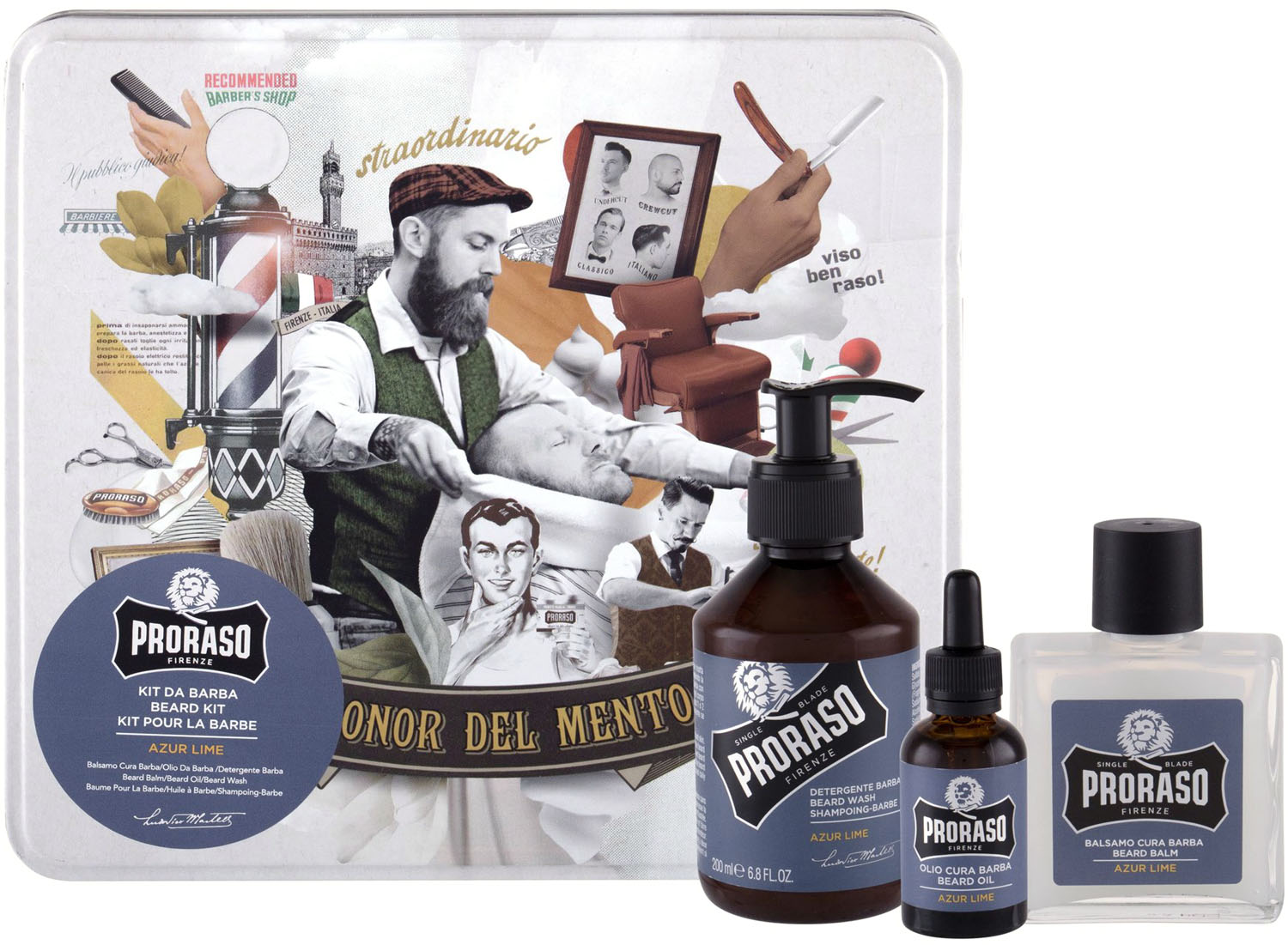  Proraso Beard Kit Azur Lime 