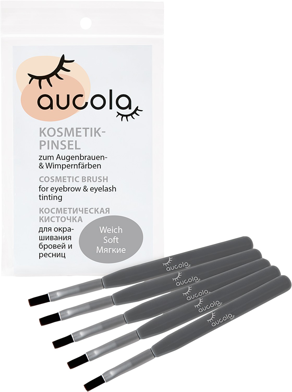  Aucola Kosmetikpinsel 5er Set - weich 