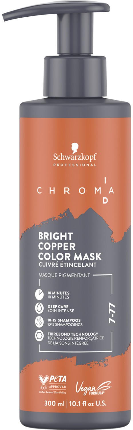  Schwarzkopf Chroma ID Bright Copper Color Mask 7-77 300 ml 