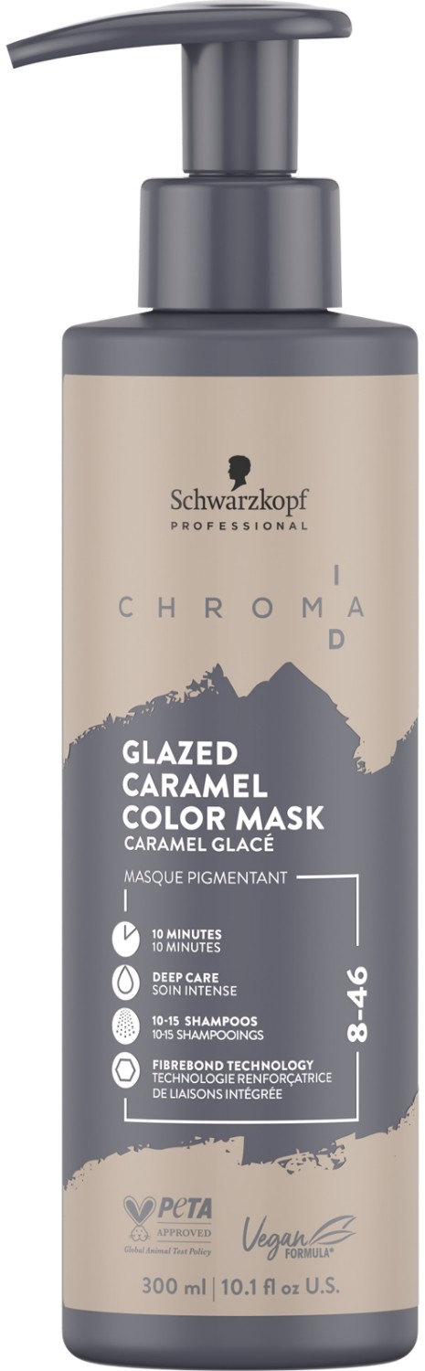  Schwarzkopf Chroma ID Glazed Caramel Color Mask 8-46 300 ml 