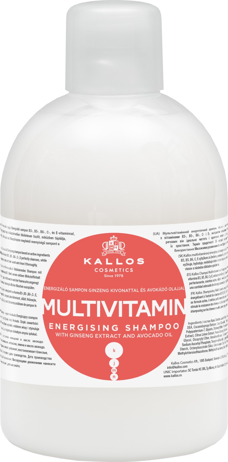  Kallos KJMN Multivitamin Energising Shampoo 1000 ml 