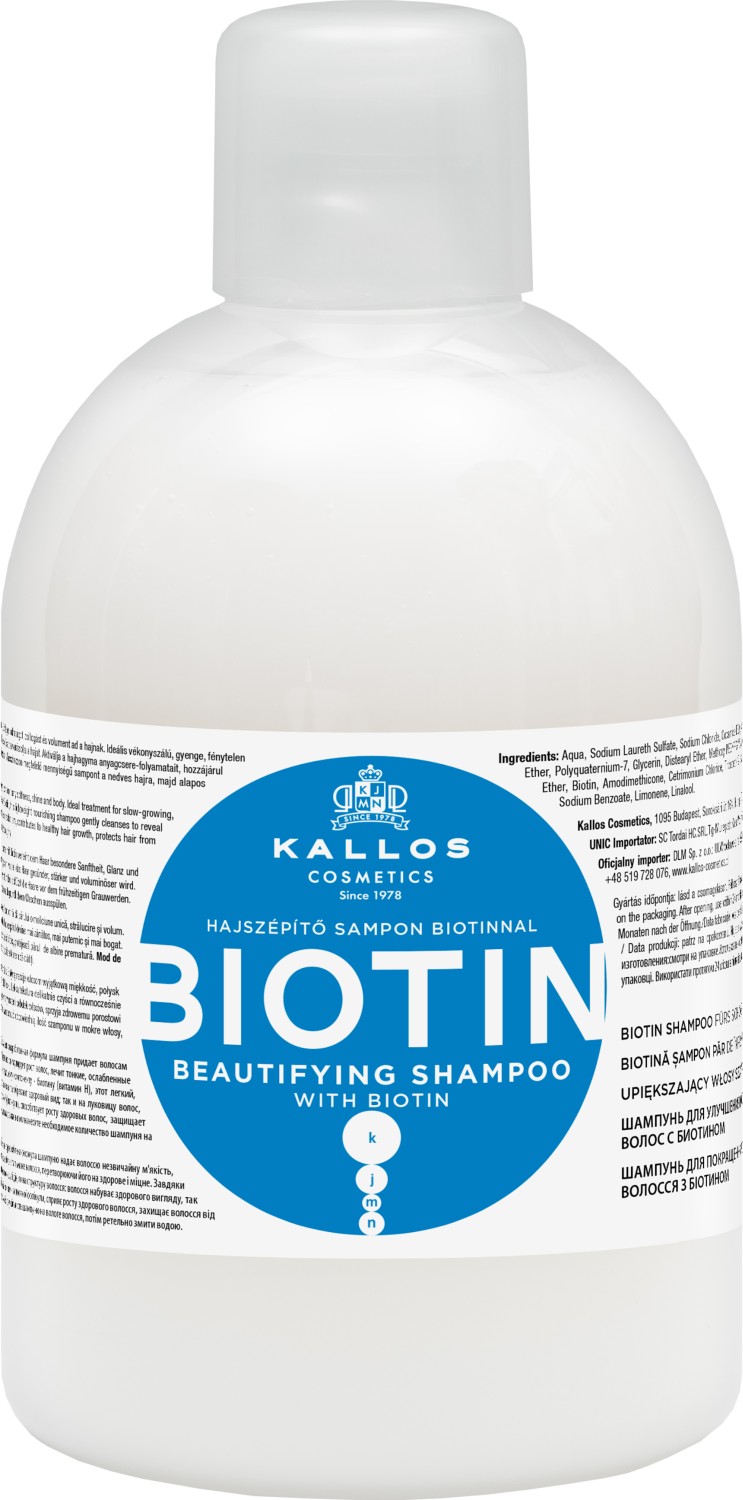  Kallos KJMN Biotin Beautifying Shampoo 1000 ml 
