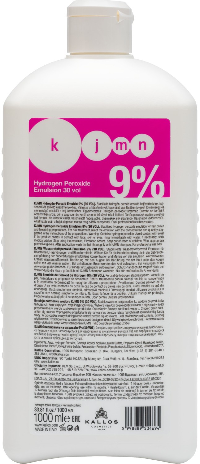  Kallos KJMN Hydrogen Peroxide Emulsion 30 Vol 1000 ml 