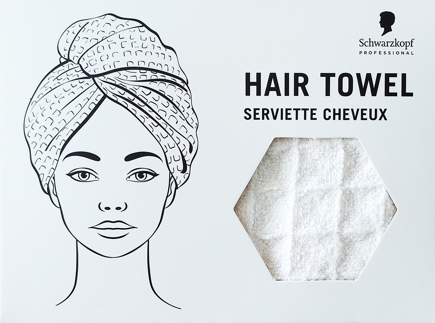  Schwarzkopf Hair Towel Wei&szlig; 