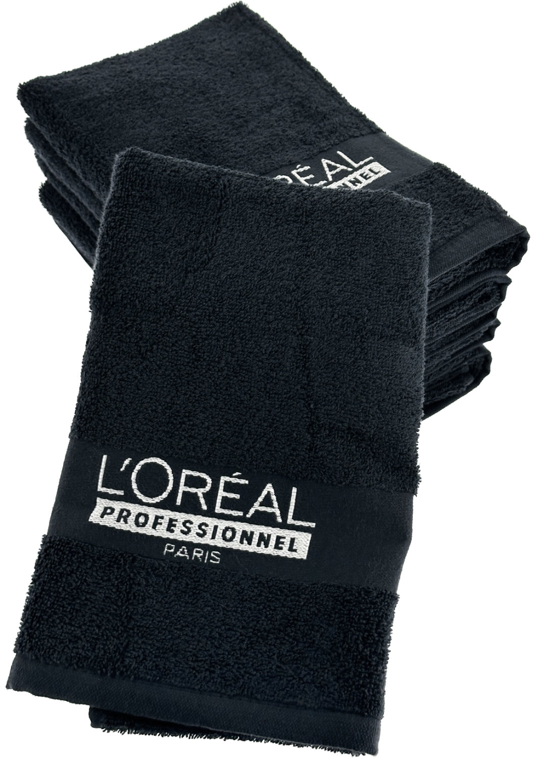  Loreal Handtuch-Set mit Logo 6 St&uuml;ck 49x86cm schwarz 