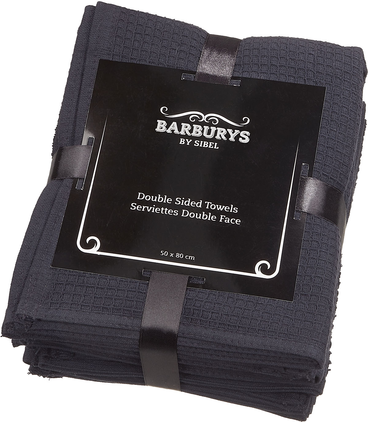  Barburys Double Side Baumwolltuch schwarz 