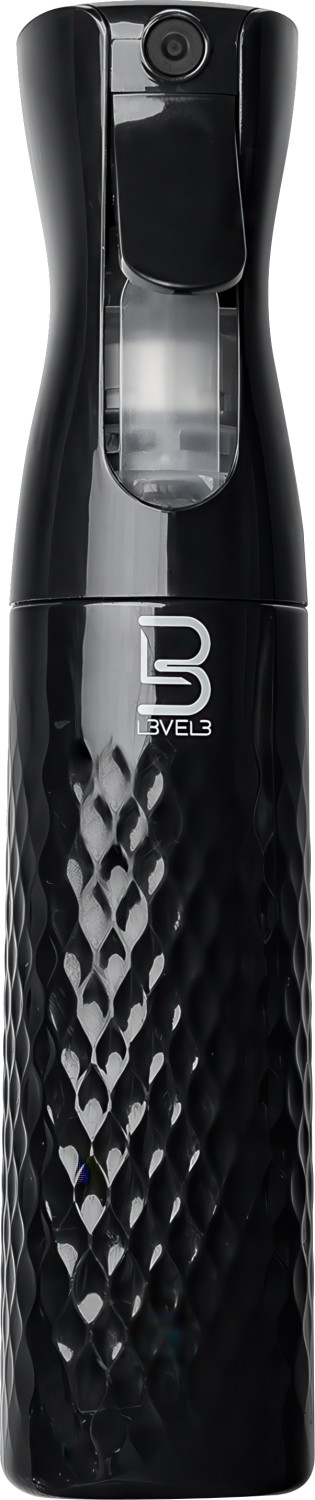  L3VEL3 Beveled Spray Bottle Schwarz 