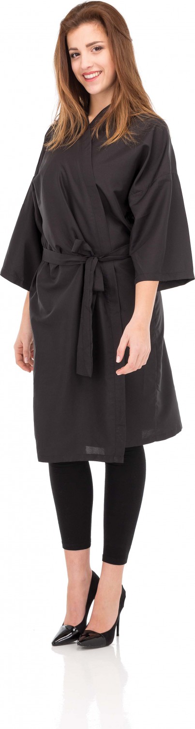  XanitaliaPro Kimono Haarschneideumhang in Schwarz 