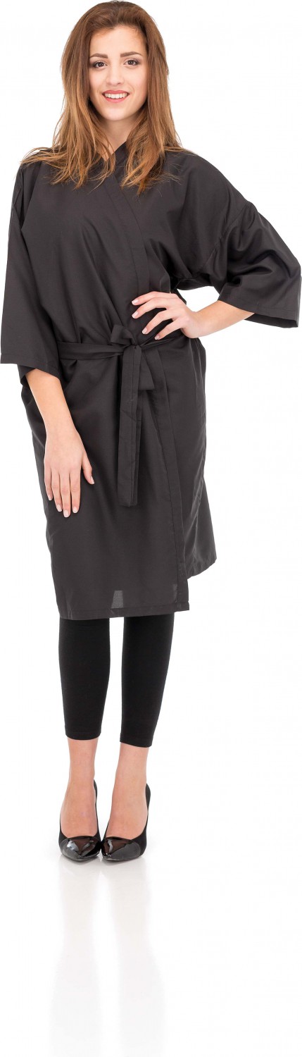  XanitaliaPro Kimono Haarschneideumhang in Schwarz 