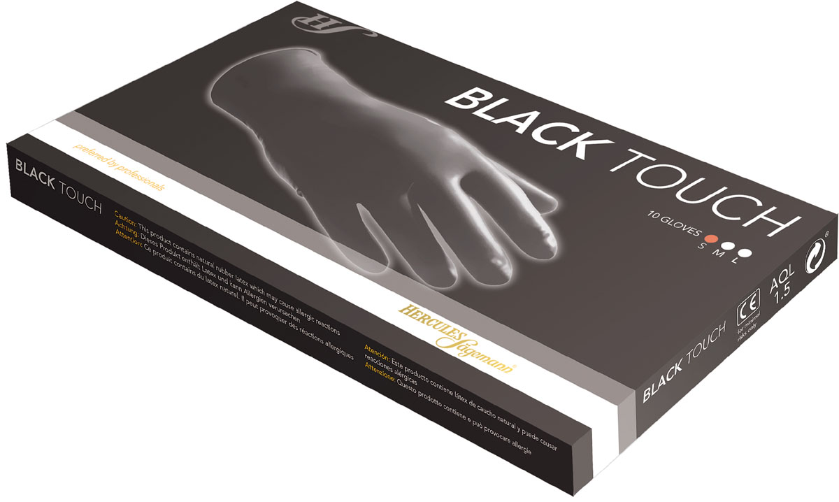  Hercules Sägemann Black Touch Handschuhe Schwarz Größe M 