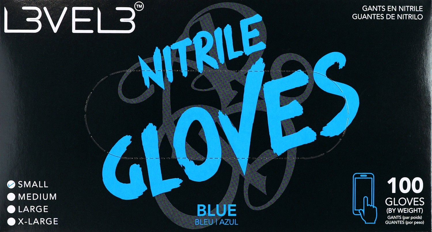  L3VEL3 Nitrilhandschuhe Small Blue 